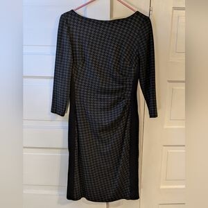Lauren Ralph Lauren gray & black houndstooth dress 4